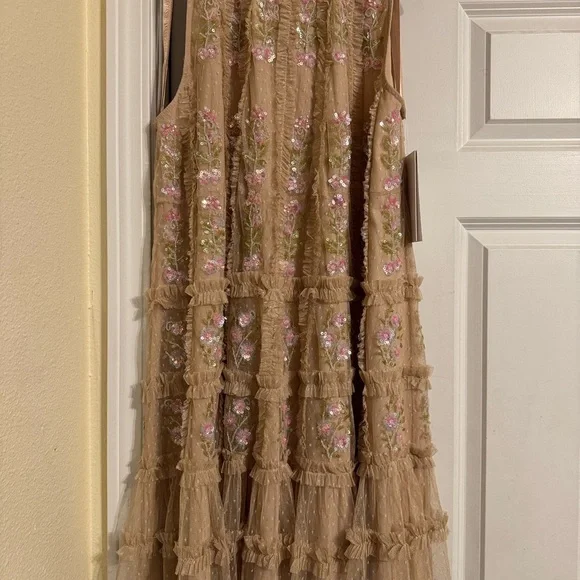 Mac Duggal Blush Floral Mini Dress - Picture 8 of 11